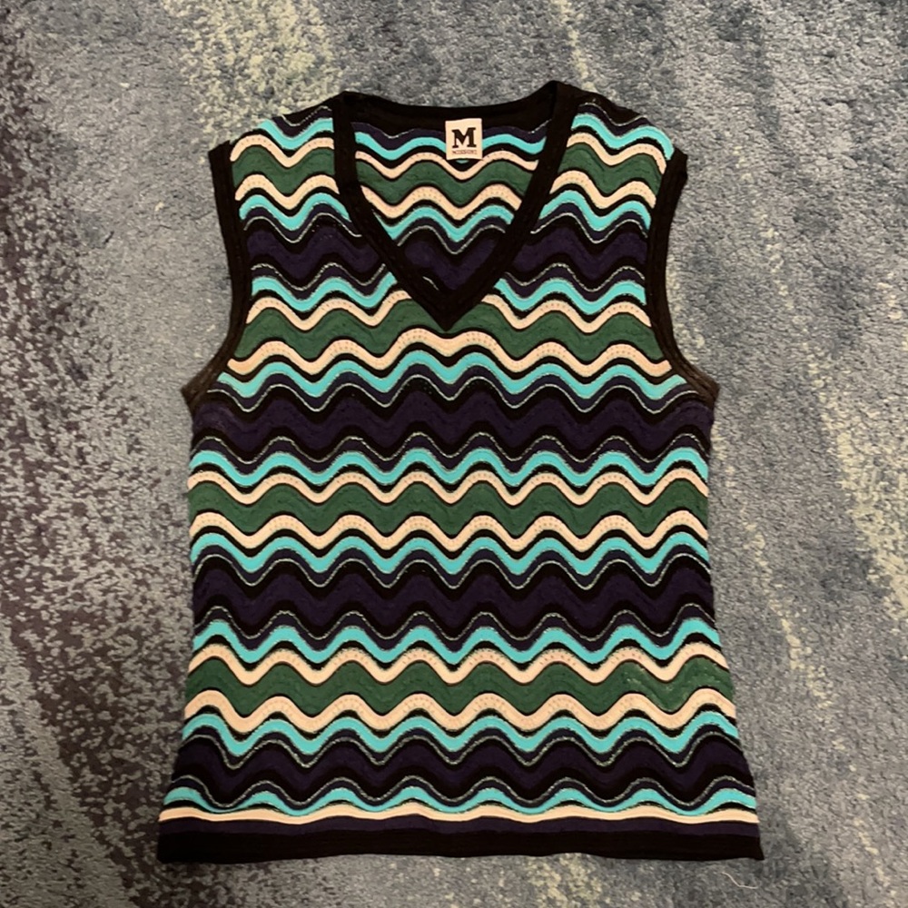 M Missoni Sleeveless Knit Sweater